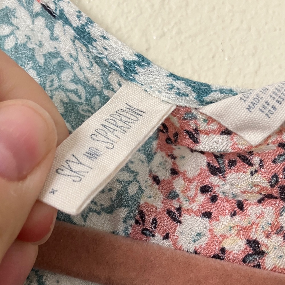 Sky and Sparrow Floral Kimono Topper, L/XL - Picture 3 of 6